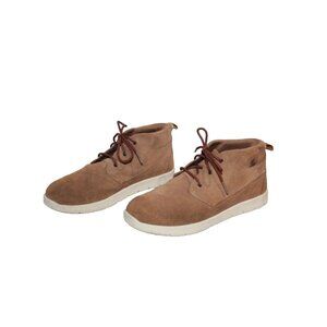 UGG Kids Canoe II Tan Suede Chukka Boots boys Size 4 Lace-Up Sneaker 1138334K
